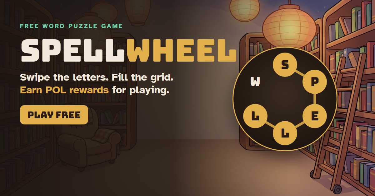 SpellWheel: Swipe the Letters, Fill the Grid, Earn POL